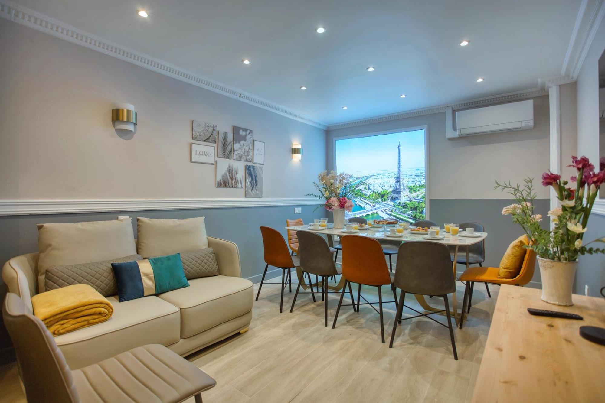 Elegant Triplex In Paris - Ideal For 10 - Aircon 외부 사진