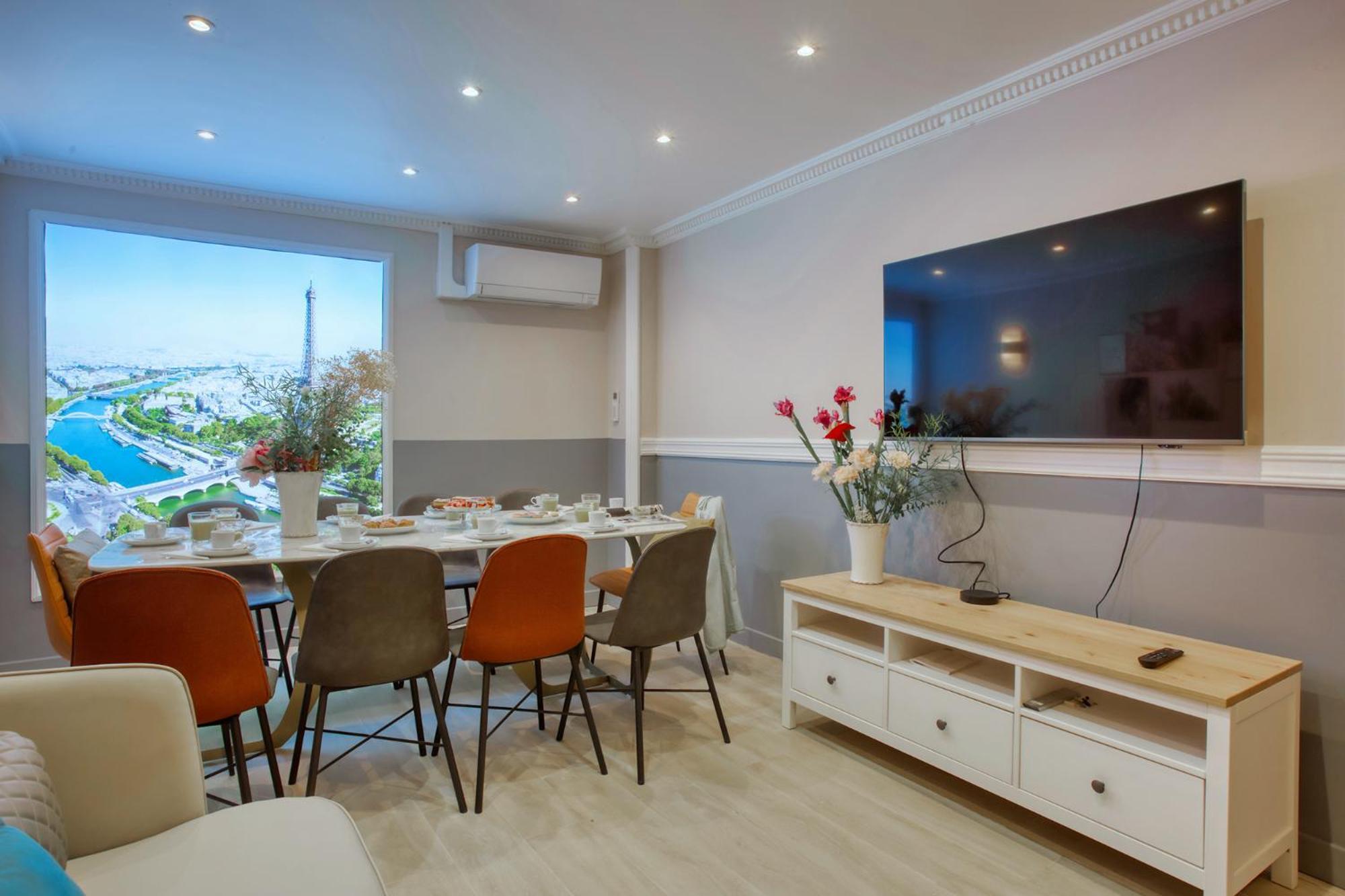 Elegant Triplex In Paris - Ideal For 10 - Aircon 외부 사진